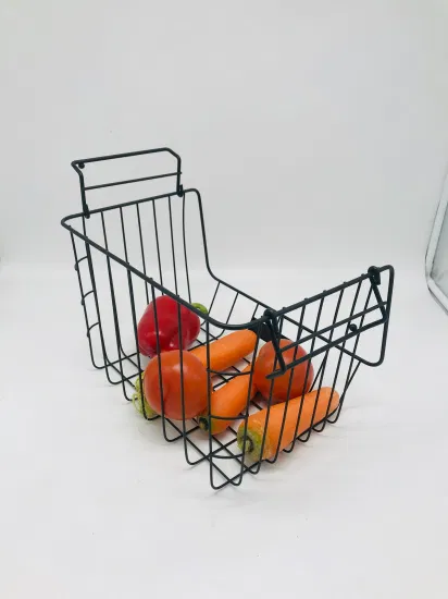 Panier de rangement de fruits et légumes en fer suspendu Durable, cuisine en métal